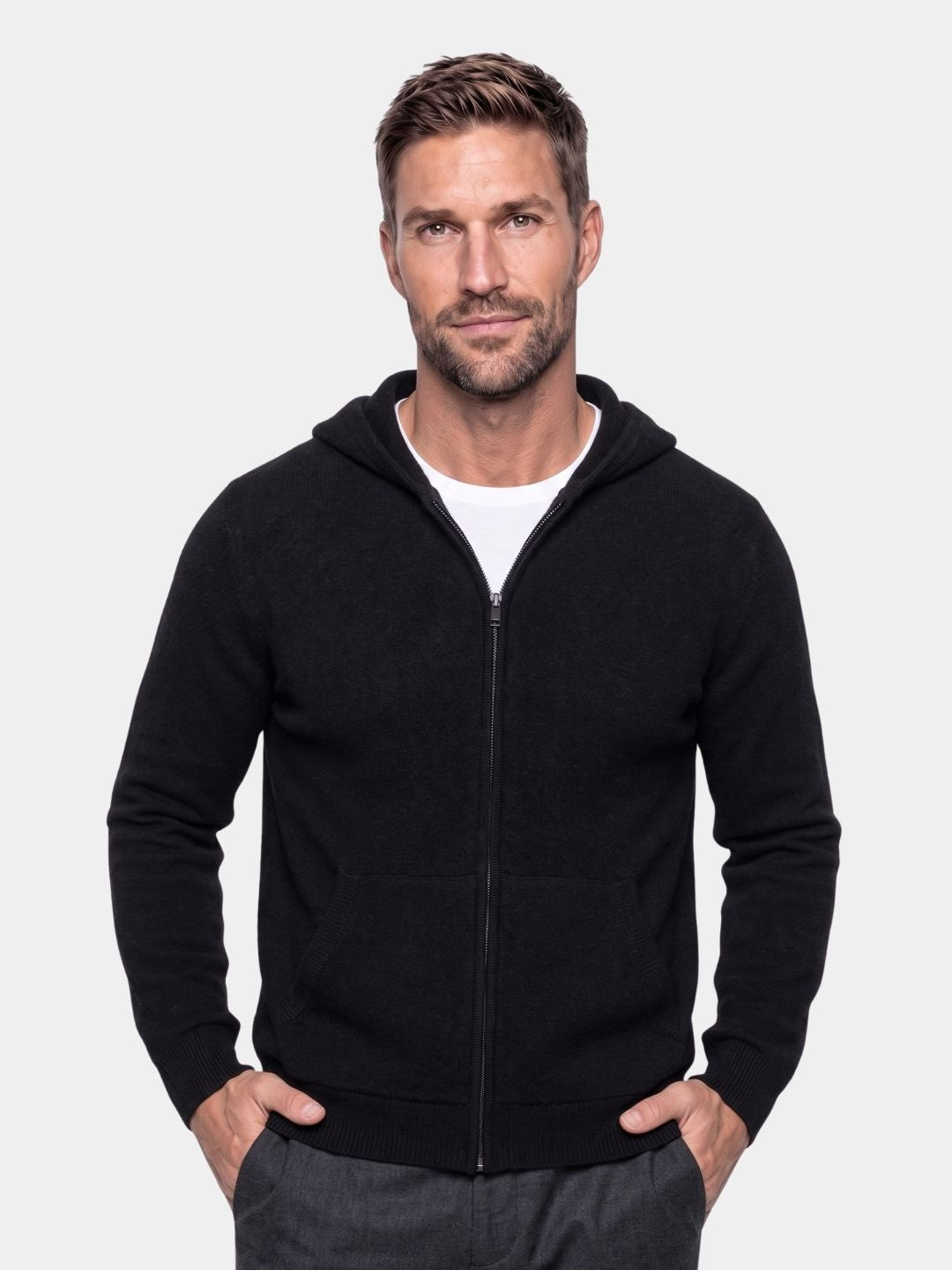 Men's Zip Hoodie Sweater | Warm & Sophisticated 1