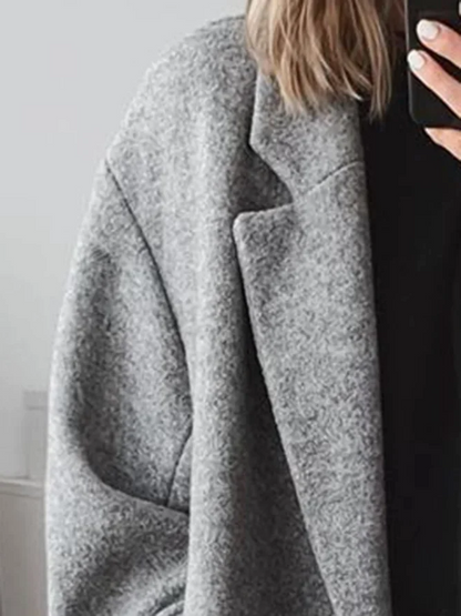 Women's Long Coat | Oversized & Warm 5