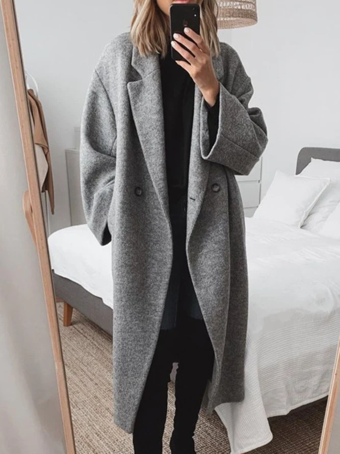 Women's Long Coat | Oversized & Warm 2