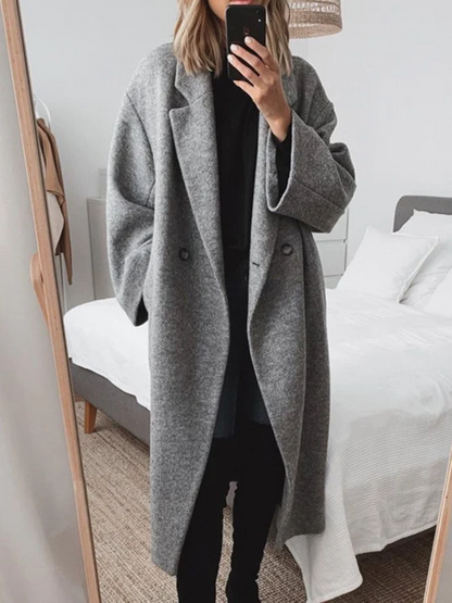 Women's Long Coat | Oversized & Warm 2