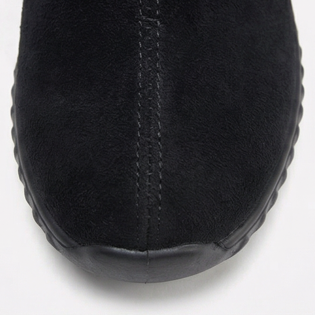 Women's Knit Cuff Ankle Booties | Slip-On & Lined 13