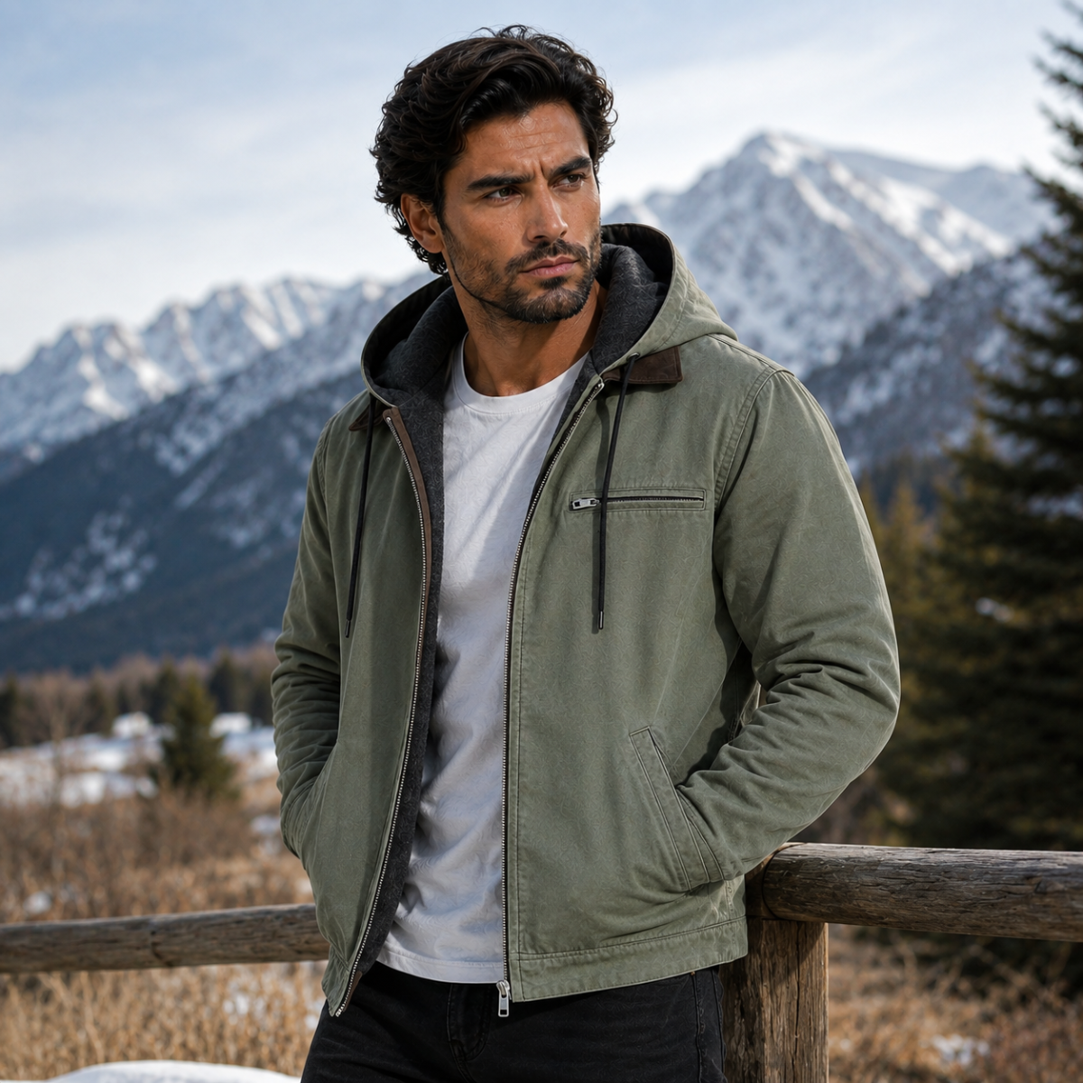 Men's Hooded Winter Jacket | Lined & Warm 17