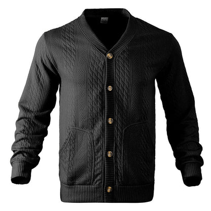 Men's Cable Knit Cardigan | Button-Up Warmth 4