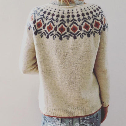 Women's Sweater | Autumn Collar Pattern & Cosy Comfort 5