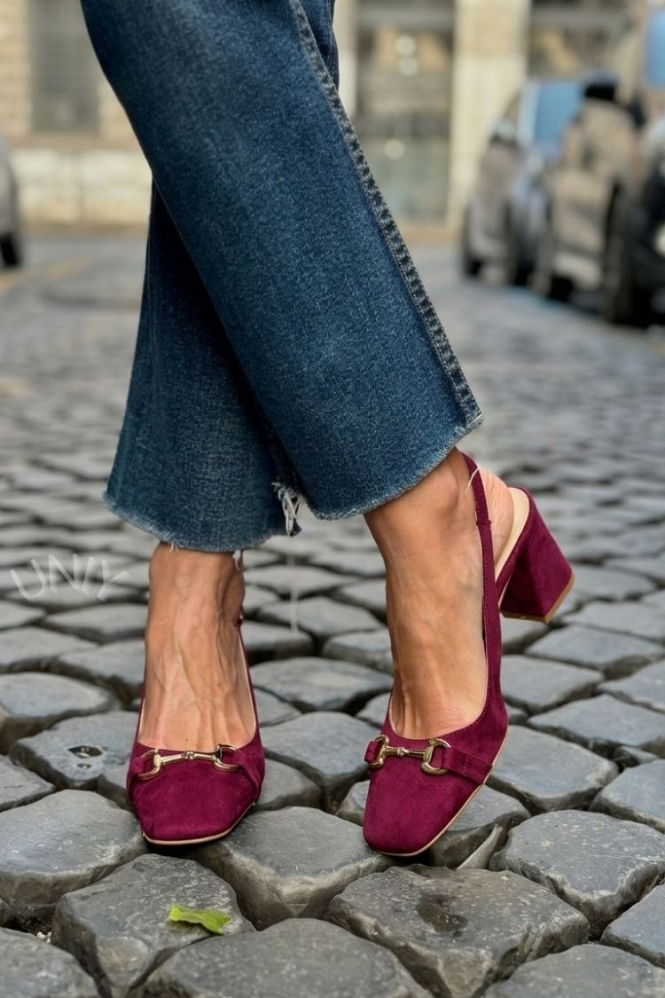 Women's Slingback Heels | Pointed Toe & Block Heel 3