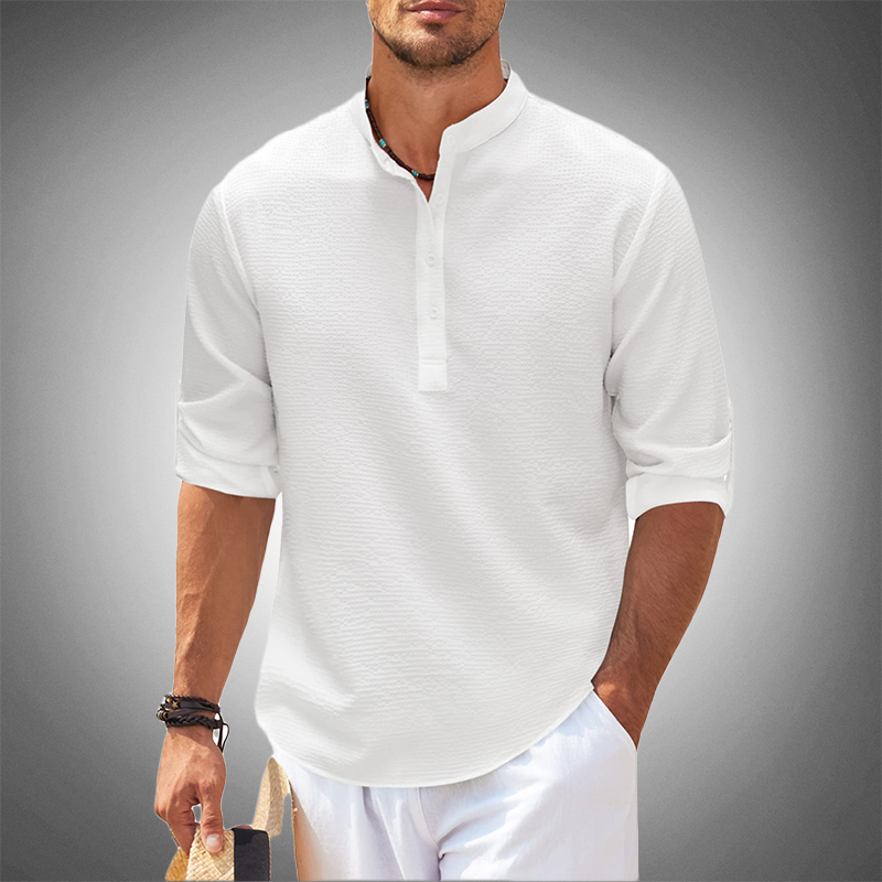 Men's Henley Shirt | Relaxed Fit & Breathable 7