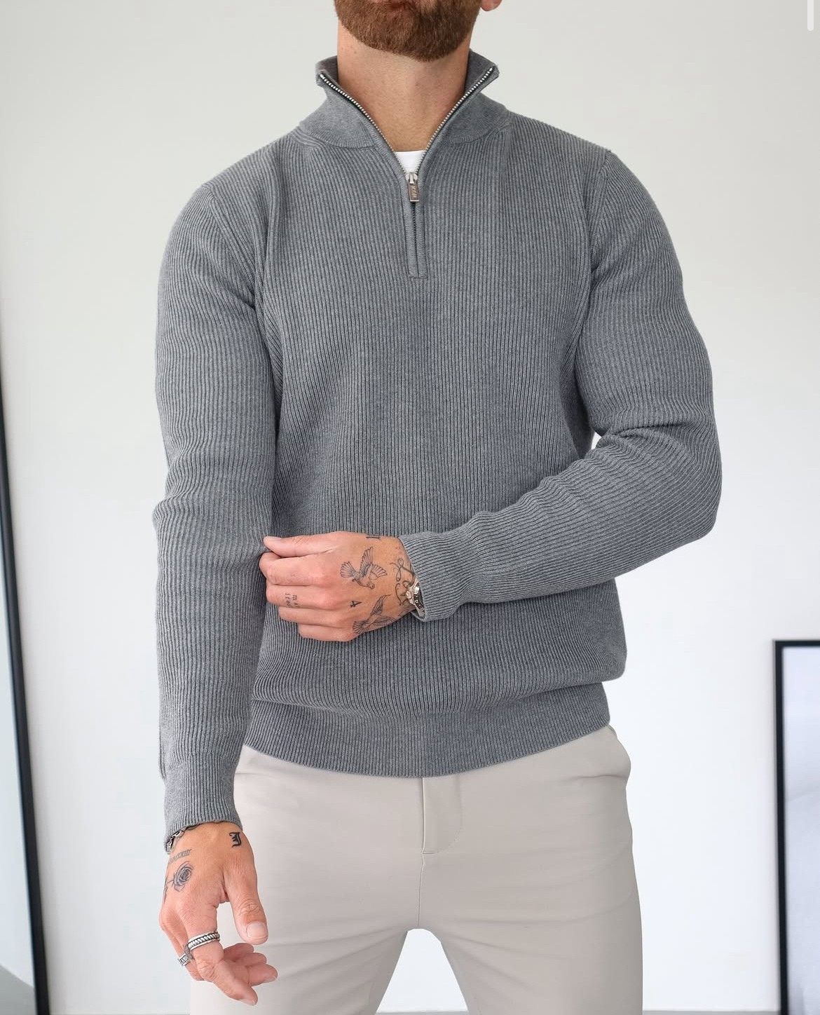 Men's Quarter Zip Sweater | Lightweight & Breathable 1