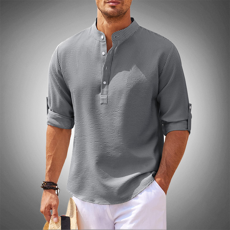 Men's Henley Shirt | Relaxed Fit & Breathable 2