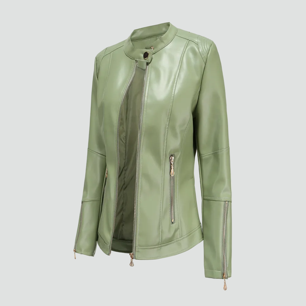 Women's Biker Jacket | Fitted Silhouette & Urban Style 8