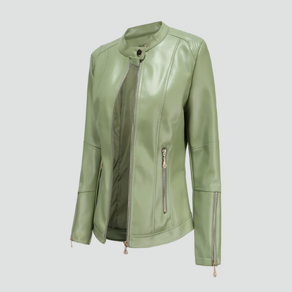 Women's Biker Jacket | Fitted Silhouette & Urban Style 8