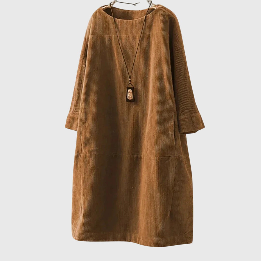 Chic Corduroy Midi Dress for Every Occasion