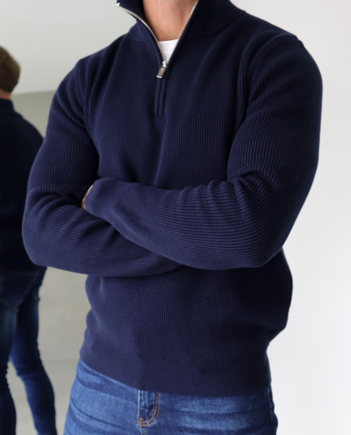 Men's Quarter Zip Sweater | Lightweight & Breathable 4