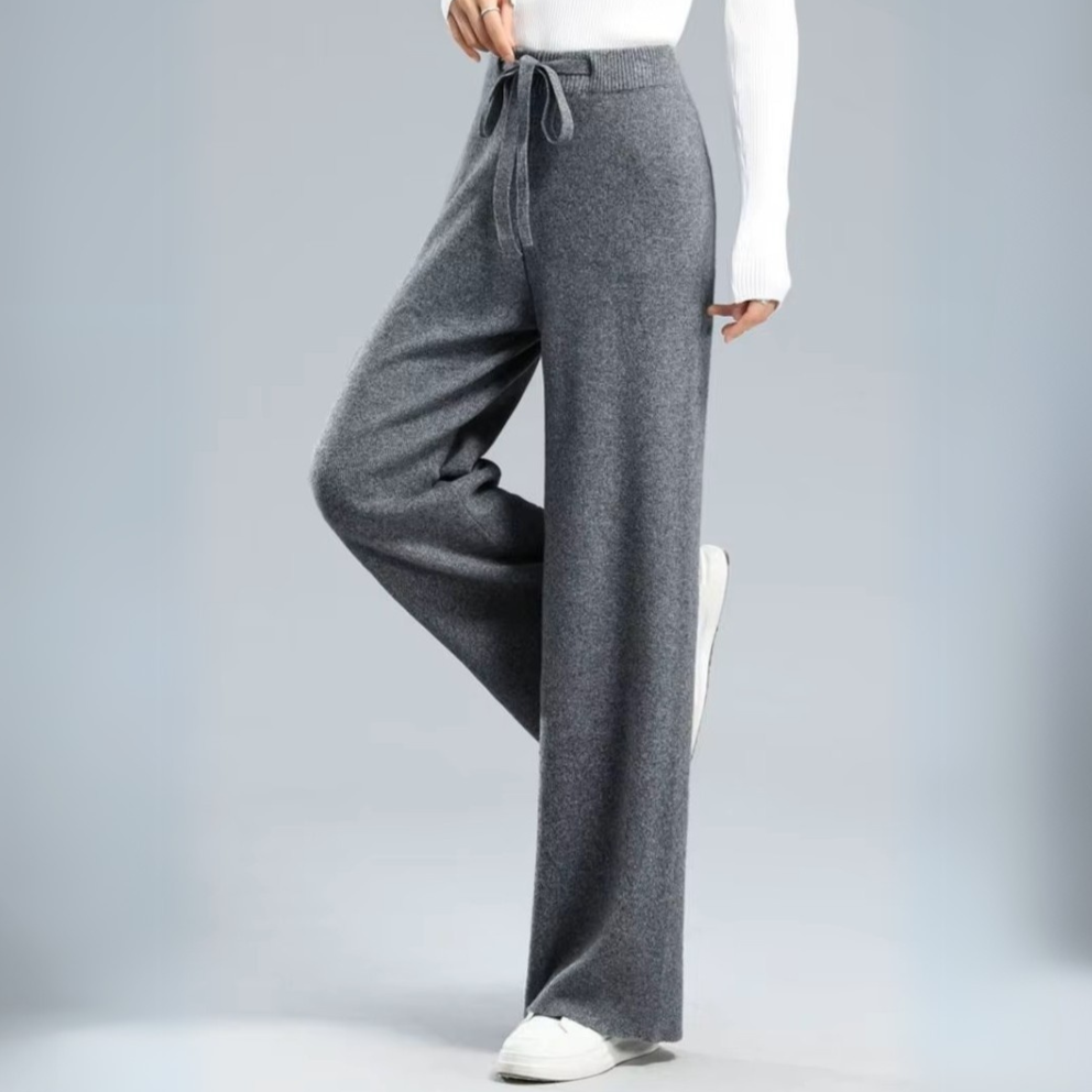 Men's Wide Leg Lounge Pants Adjustable Drawstring Waist 1