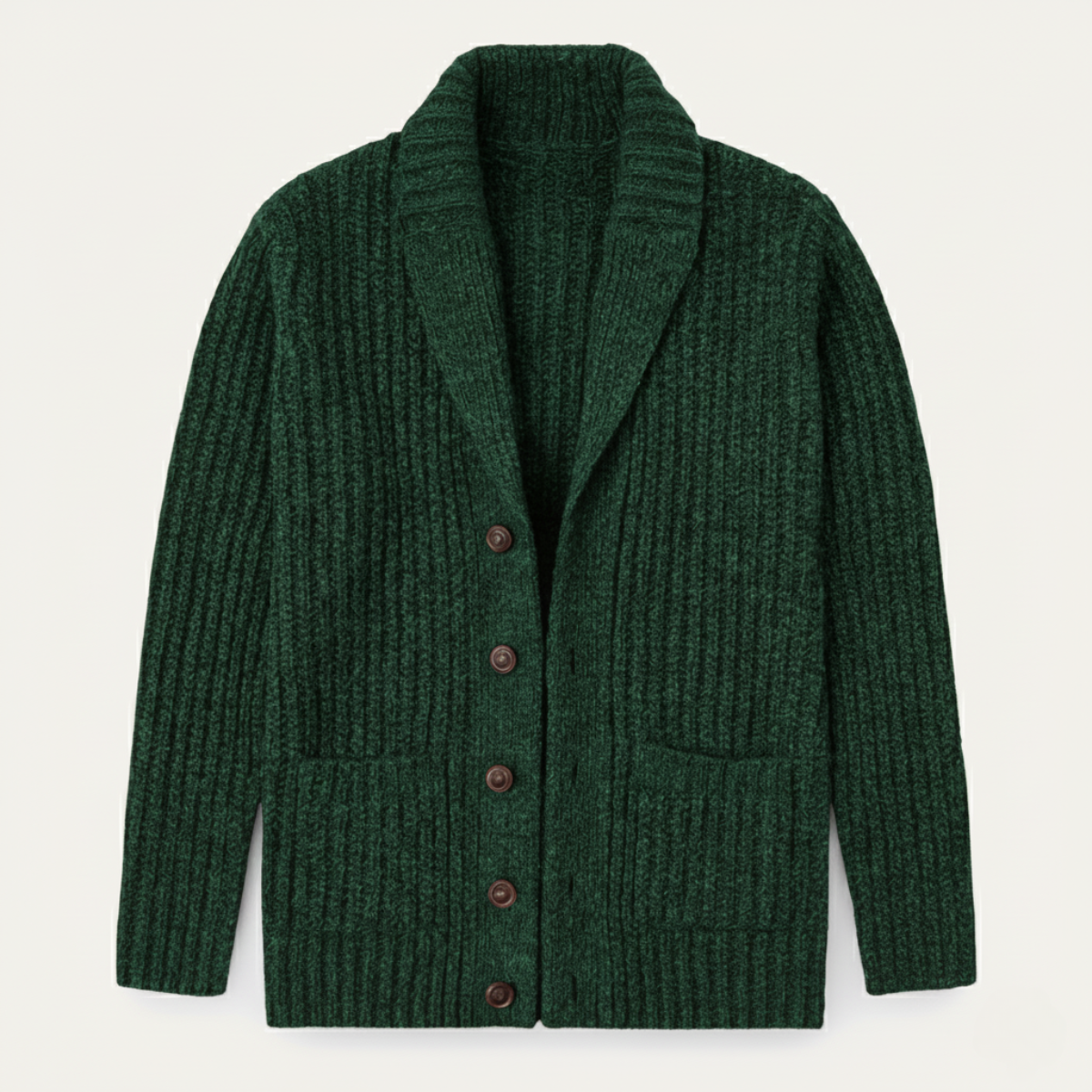 Men's Chunky Knit Cardigan | Shawl Collar & Warm 5