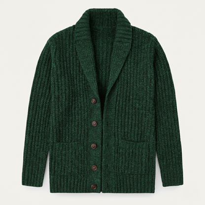 Men's Chunky Knit Cardigan | Shawl Collar & Warm 5