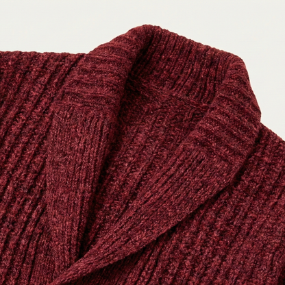 Men's Chunky Knit Cardigan | Shawl Collar & Warm 13
