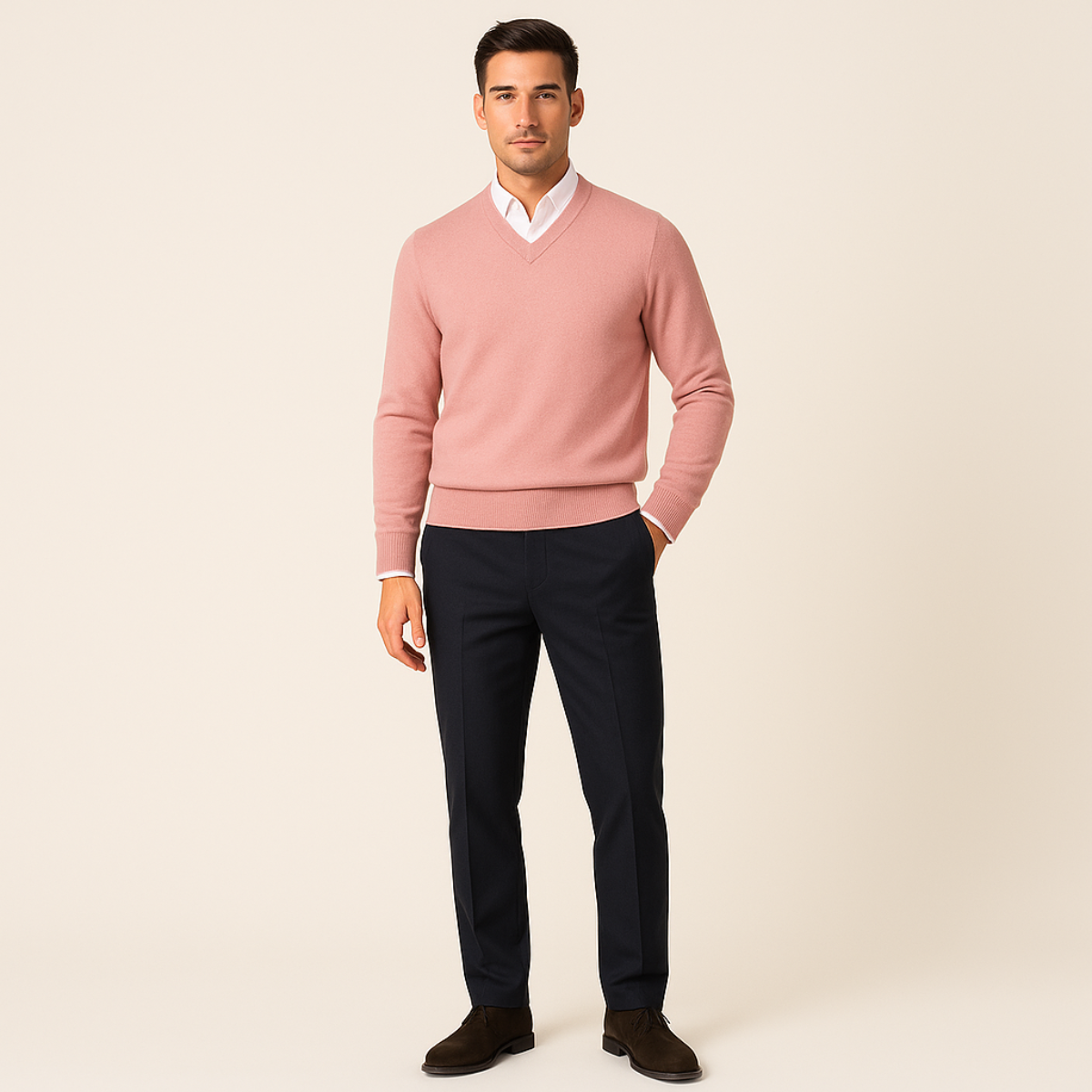 Men's Sweater | Classic V-Neck & Warm 7