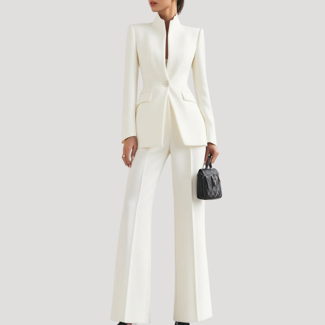 Women's Trouser Suit | Tailored Blazer & Straight Leg 3