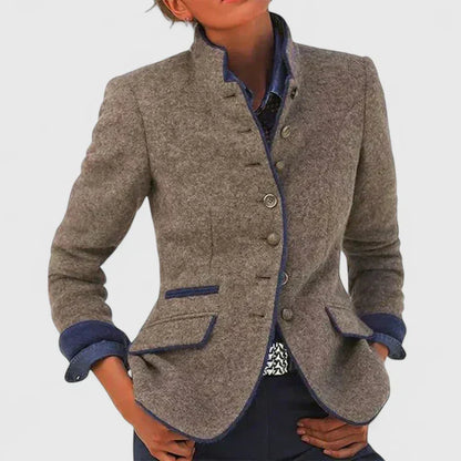 Women's Cardigan | High Collar & Long Sleeves 2
