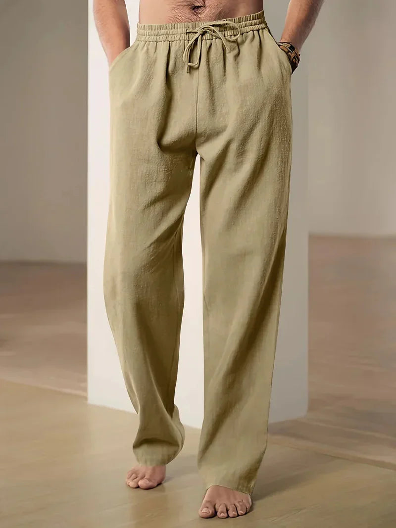 Men's Relaxed Pants | Elastic Waist & Drawstring 6
