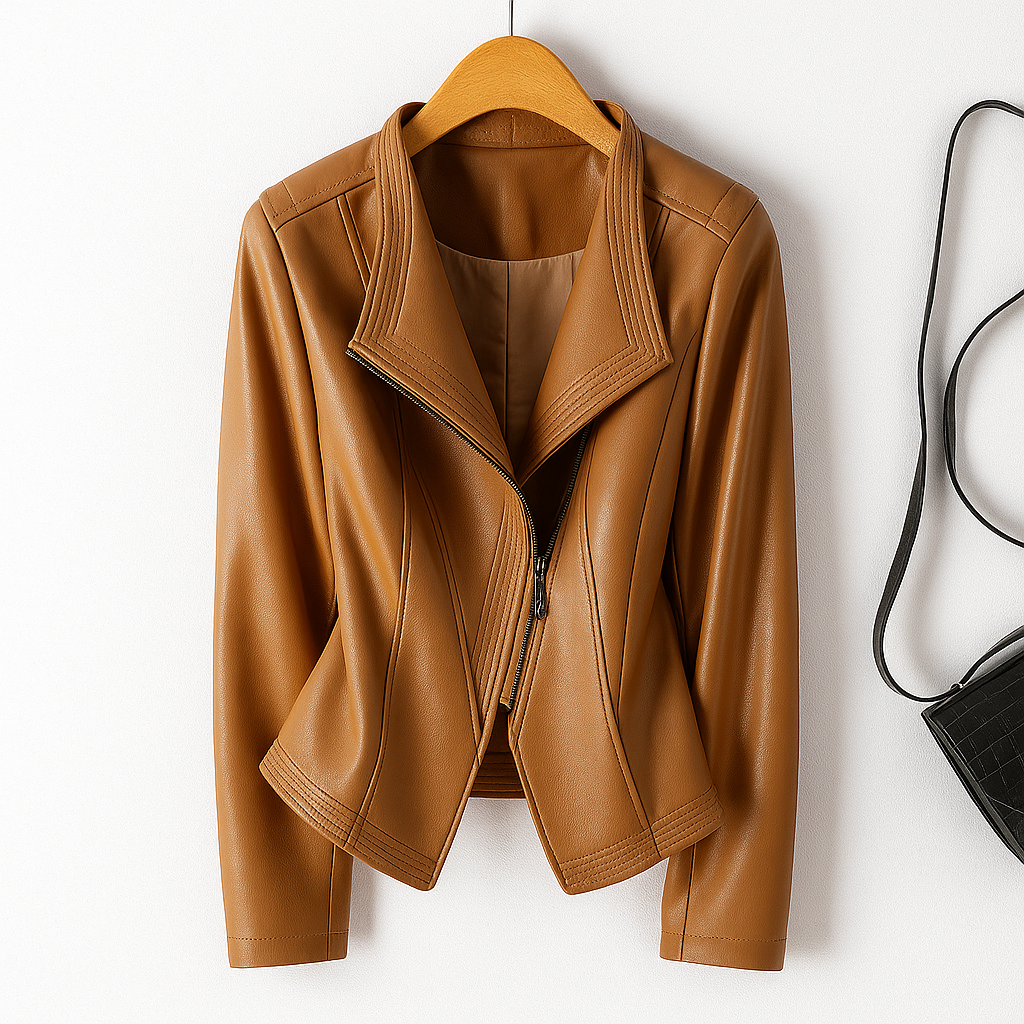 Women's Asymmetric Jacket | Structured Collar & Sculptural Fit 1