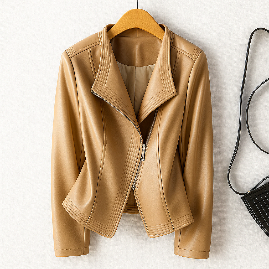 Women's Asymmetric Jacket | Structured Collar & Sculptural Fit 2