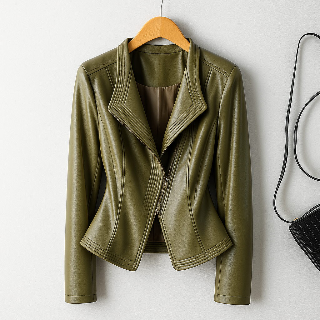 Women's Asymmetric Jacket | Structured Collar & Sculptural Fit 3
