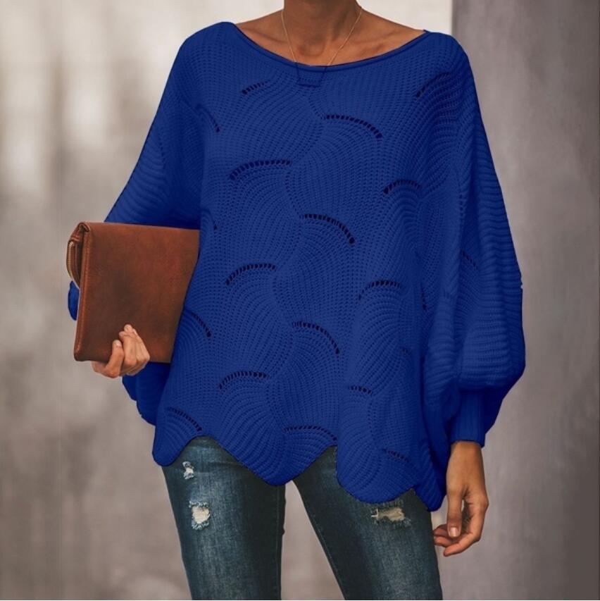 Women's Knit Sweater | Wave Design & Lightweight Comfort 11