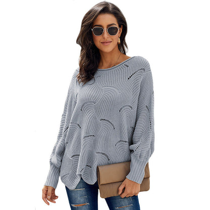 Women's Knit Sweater | Wave Design & Lightweight Comfort 5