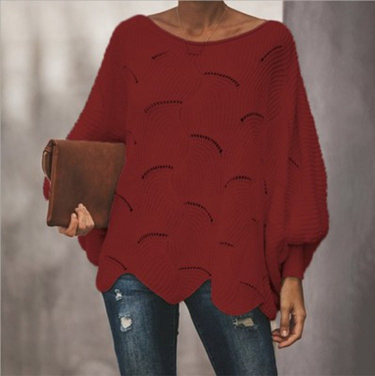 Women's Knit Sweater | Wave Design & Lightweight Comfort 8