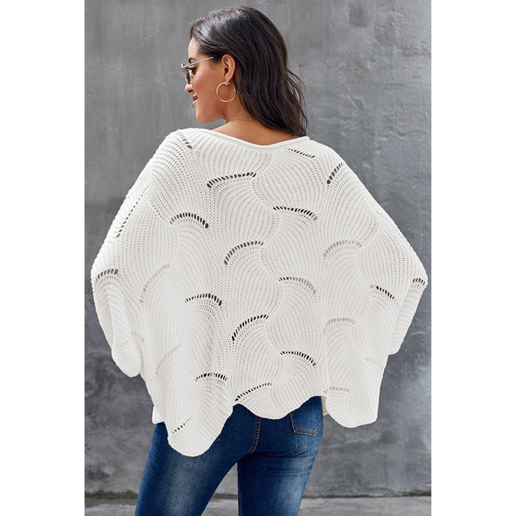 Women's Knit Sweater | Wave Design & Lightweight Comfort 3