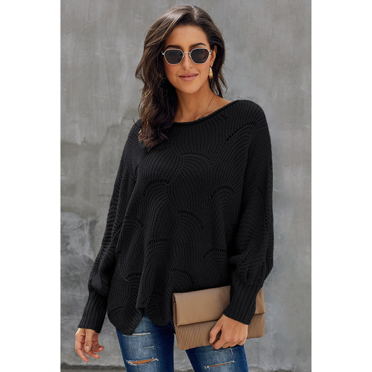 Women's Knit Sweater | Wave Design & Lightweight Comfort 4