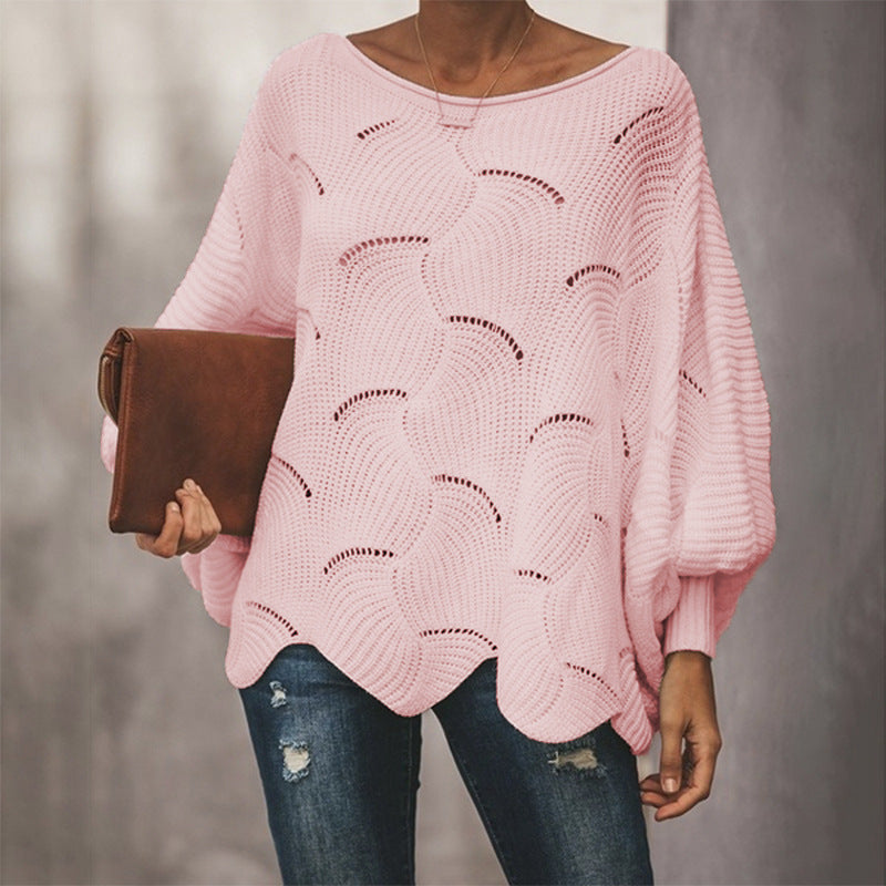 Women's Knit Sweater | Wave Design & Lightweight Comfort 12