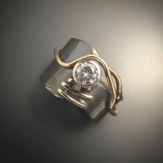 Radiant Vintage Silver Shine Ring for Parties