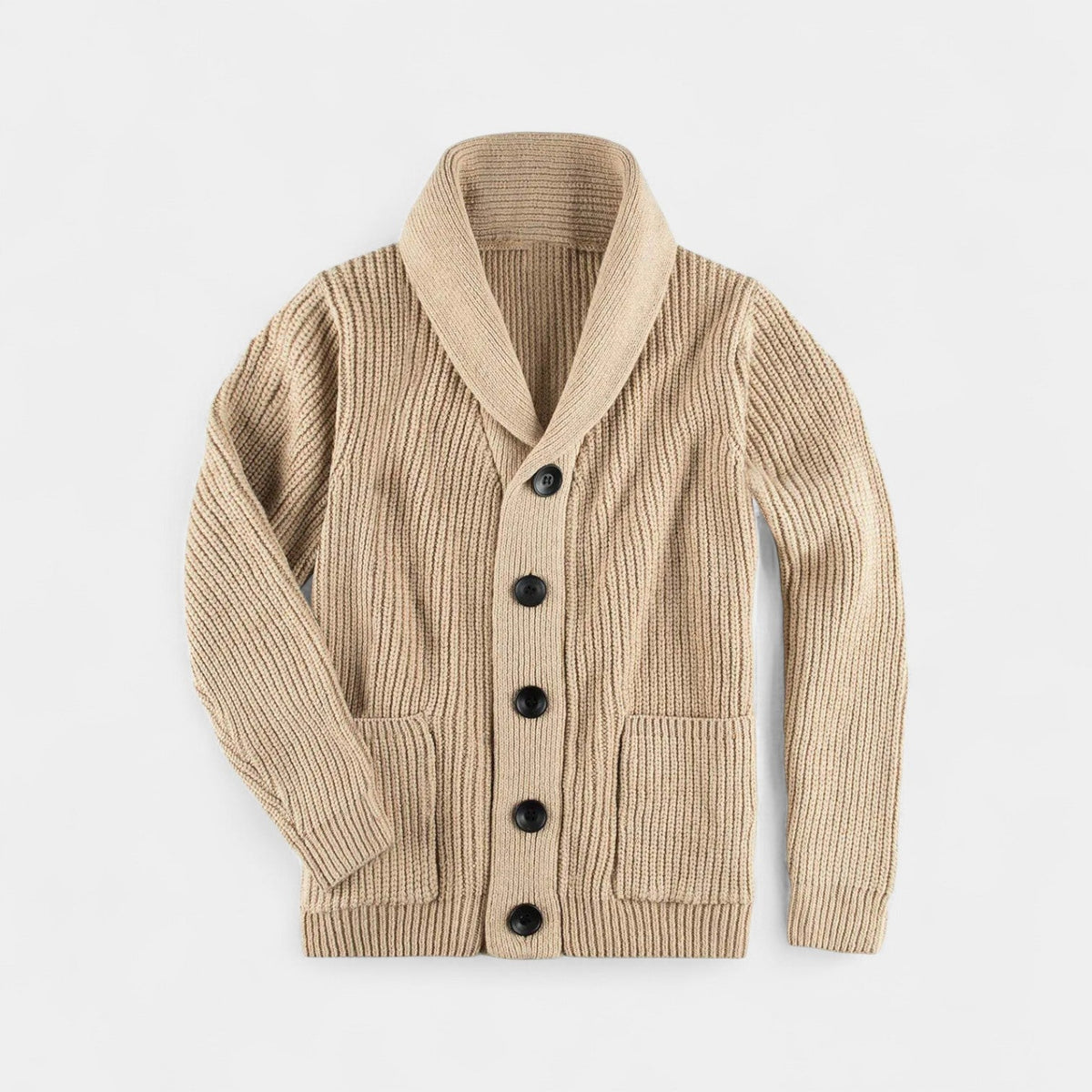 Men's Cardigan | High Collar & Slim Fit 3
