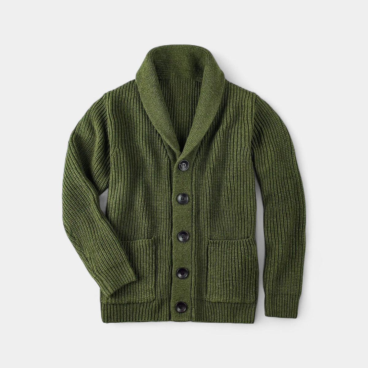 Men's Cardigan | High Collar & Slim Fit 4