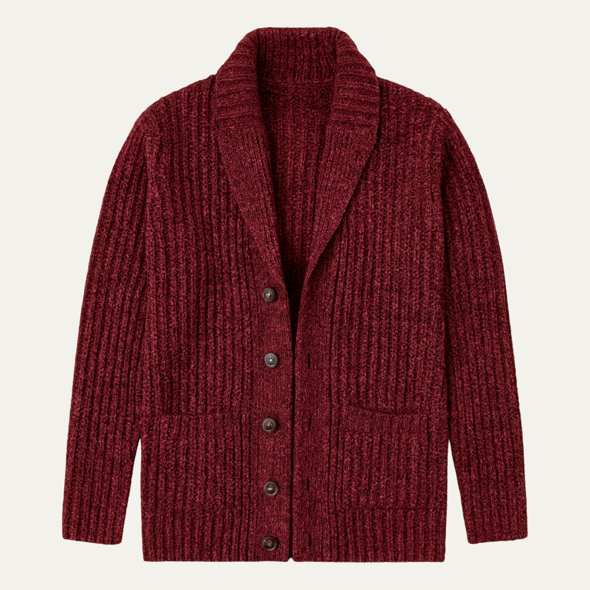 Men's Chunky Knit Cardigan | Shawl Collar & Warm 1