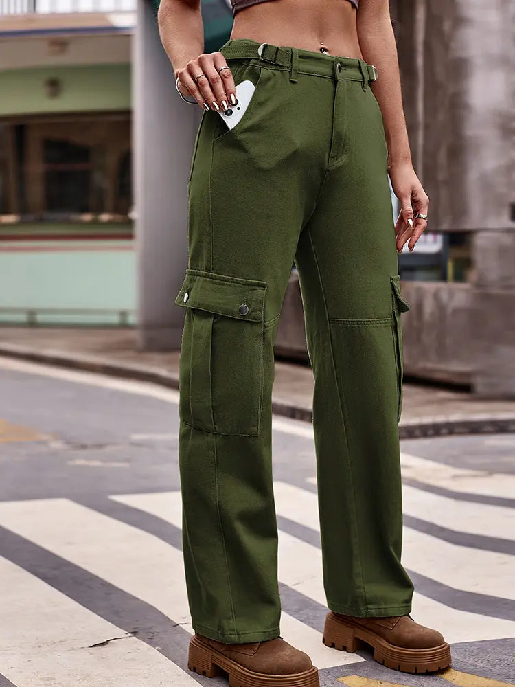 Women's Cargo Pants | Adjustable Waist & Comfort Fit 3