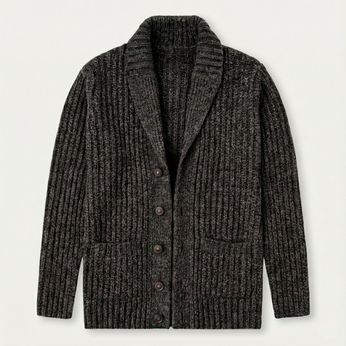 Men's Chunky Knit Cardigan | Shawl Collar & Warm 9