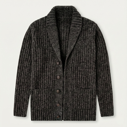 Men's Chunky Knit Cardigan | Shawl Collar & Warm 9