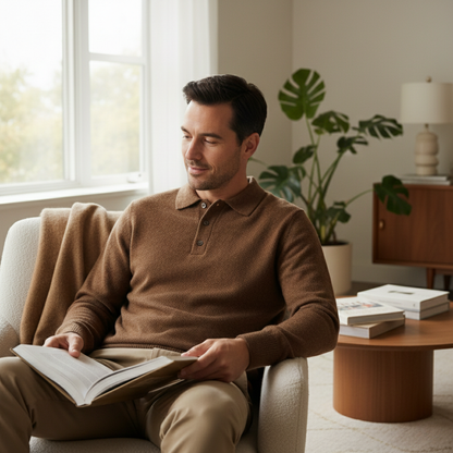 Men's Knit Polo Sweater | Soft & Comfortable 9
