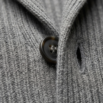 Men's Chunky Knit Cardigan | Shawl Collar & Warm 10