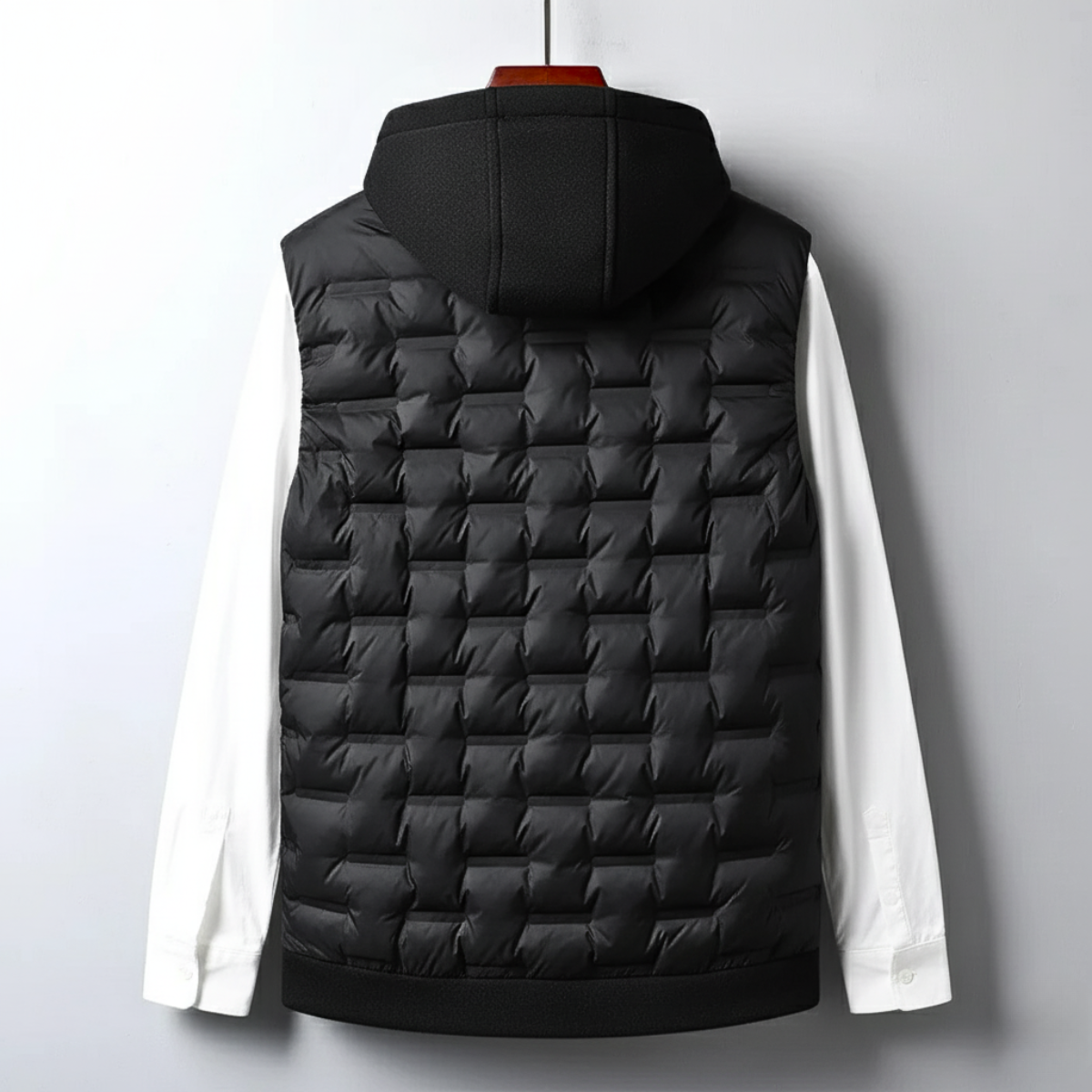 Men's Hooded Vest Insulated Windproof Padded Gilet 2