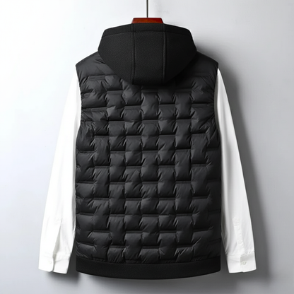Men's Hooded Vest Insulated Windproof Padded Gilet 2