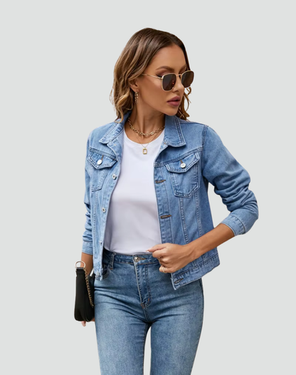 Women's Jacket | Button Closure & Pockets 11