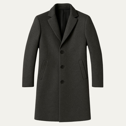 Men's Mid Length Coat | Tailored Fit & Warm 4