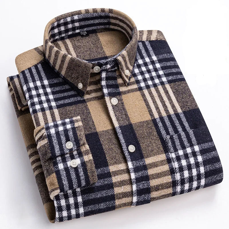 Men's Flannel Shirt | Warm & Wrinkle Resistant 4