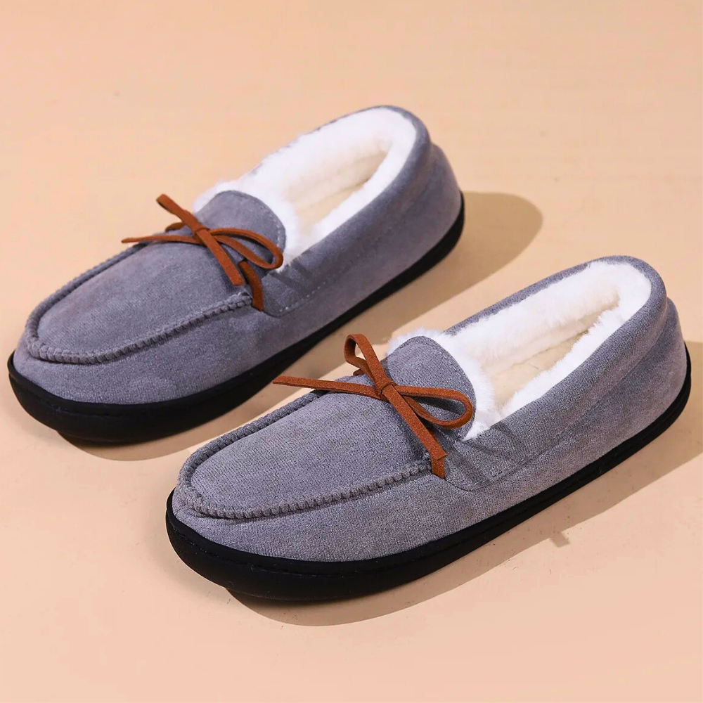 Women's Lined Slippers Butterfly Bow Cosy Slip On Shoes 2