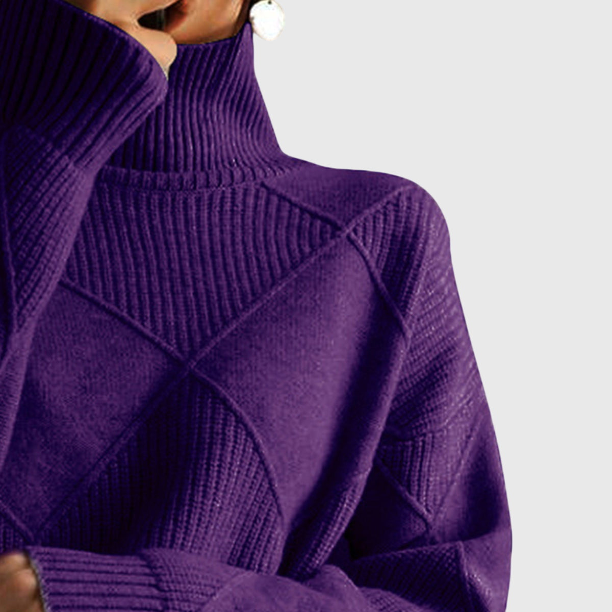 Women's Roll Neck Jumper | Cosy & Warm Knit 15
