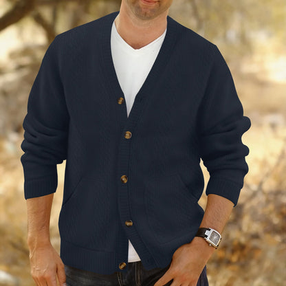 Men's Cable Knit Cardigan | Button-Up Warmth 6